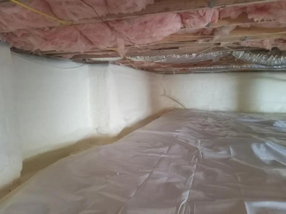 Crawl space encapsulation with closed-cell spray foam for Spray Foam Roofing in Orange Park